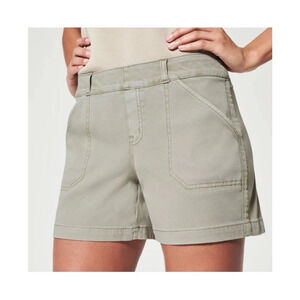 SPANX Stretch Twill Shorts Pockets Pull On Womens Size Medium M